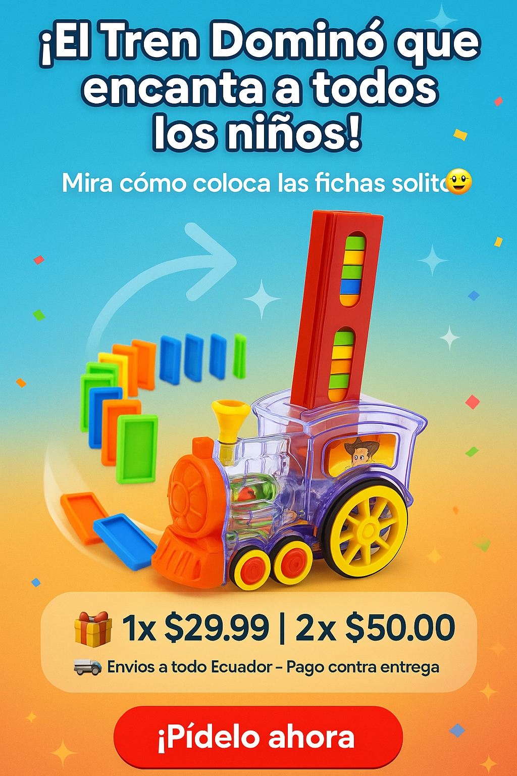 DominoTren™ – El tren que enseña jugando 🚂