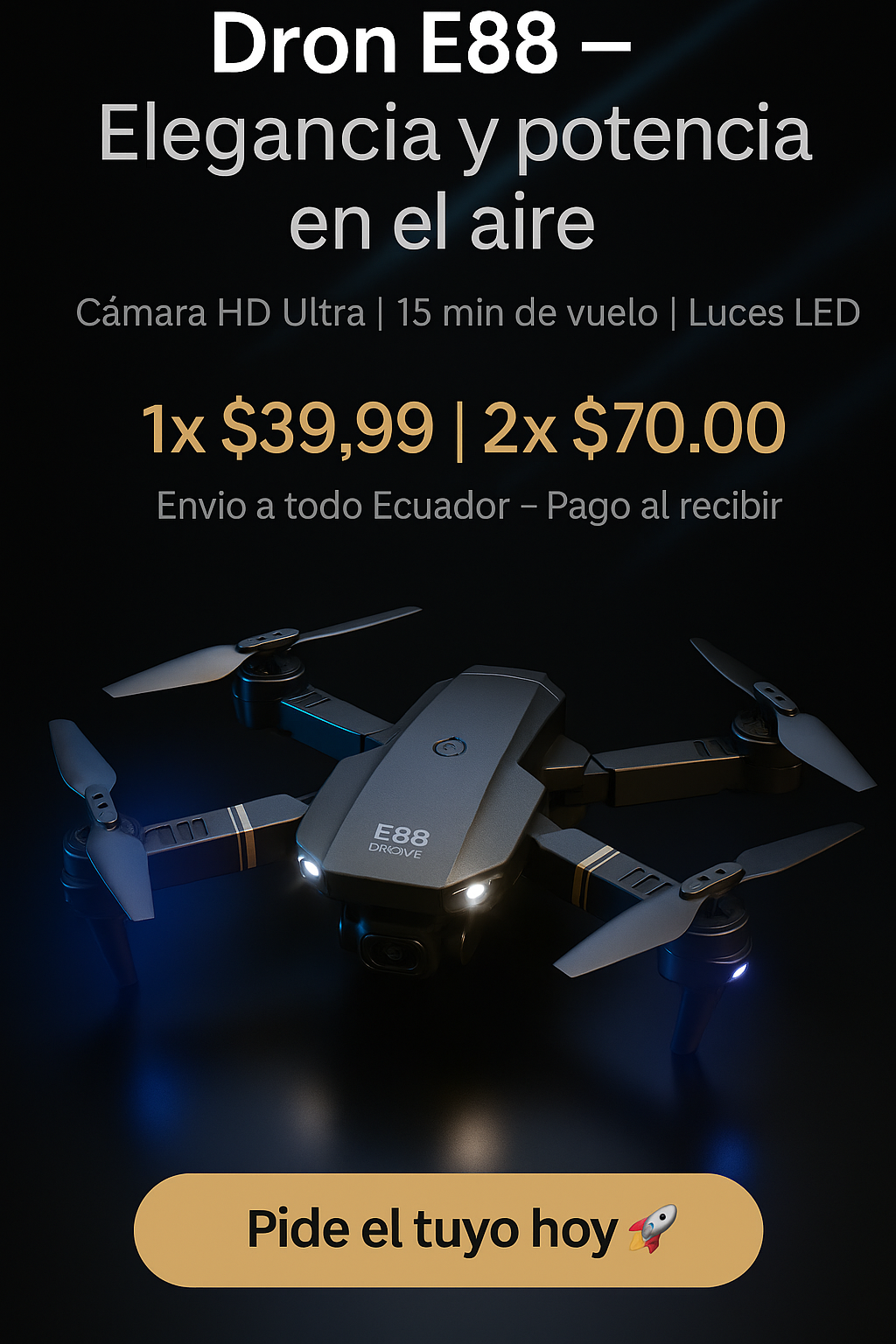 SkyShot E88™ – Dron Inteligente