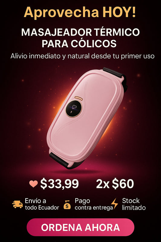 🩷 RELAXI – Masajeador para Cólicos Recargable