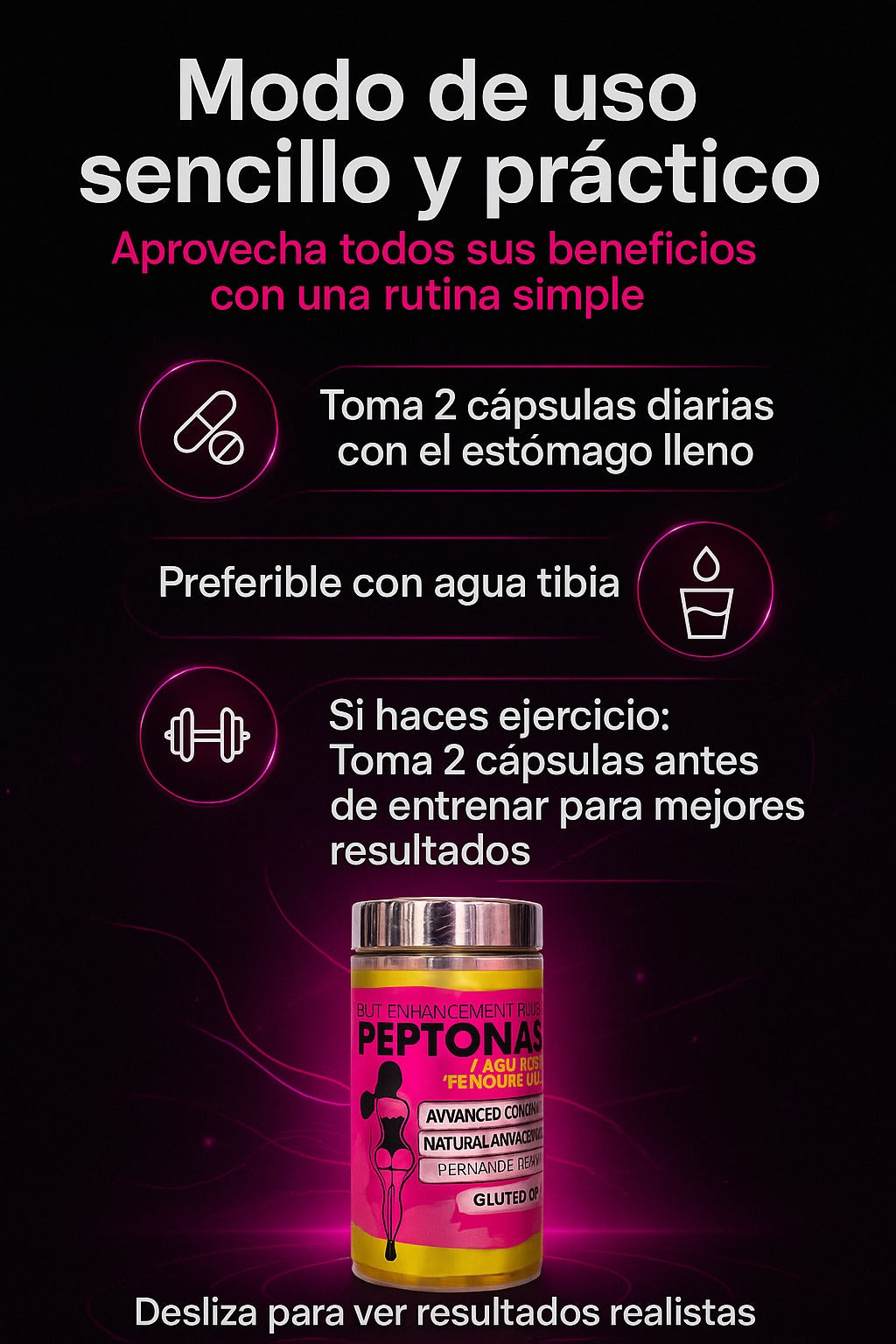 🔥 GluteUp Pro – Peptonas